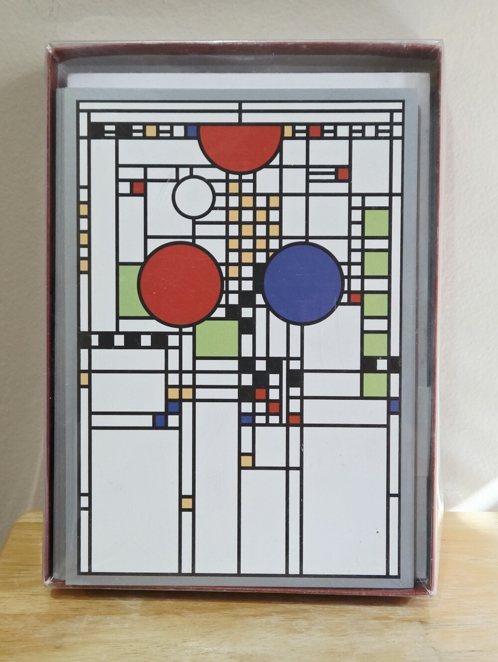 *4 for $20* Vintage Box of 12 Holiday Cards - Abstract Geometric Unique
